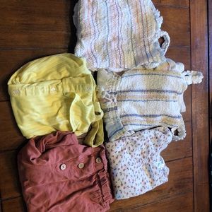 Set of four summer clothing